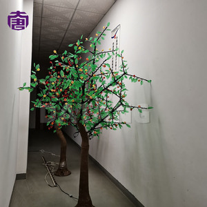 Arbre fruitier artificiel à LED avec fruits décoratifs pour la décoration extérieure d'Halloween et de festivals - Product Image 5