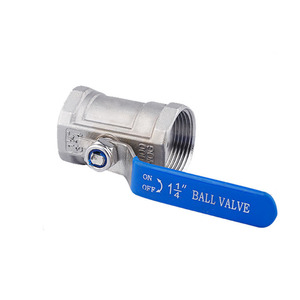 Vanne à bille en acier inoxydable 3/4 pouce filetée pour utilisation industrielle dans les conduites d'eau - Product Image 2