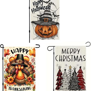 Cross-border Best-<strong>selling</strong> Halloween Banners Festive Decorative <strong>Flags</strong> Outdoor Hangings Garden <strong>Flags</strong> Polyester Rectangle Style - Product Image 2