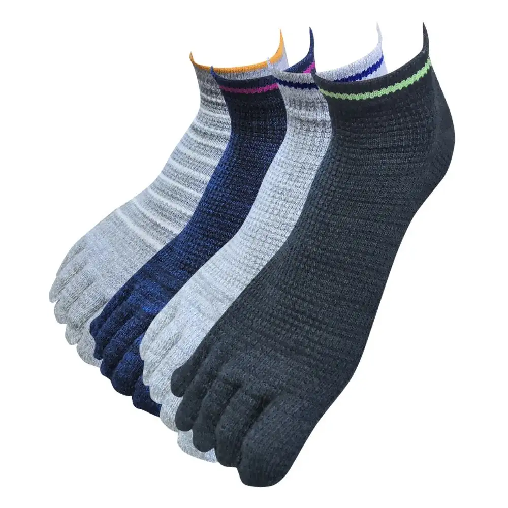 נשים מותאמות אישית כותנה פוליאסטר 5 אצבע ספורט אצבע גרביים קיץ נמוך חתוך נמוך חמש גרביים אצבע אצבע גרביים לריצה אתלטיקה