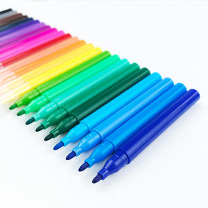 Mini marqueurs d'aquarelle en plastique en vrac pour enfants - Fournitures artistiques éducatives avec un design amusant - Product Image 1