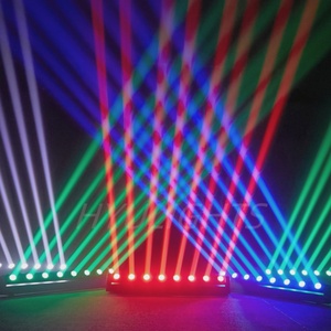 Barre de lumière <span class=keywords><strong>LED</strong></span> mobile 8x12W 8-yeux RGBW 4-en-1, projecteur de scène DMX512 activé par le son pour club et discothèque - Product Image 5