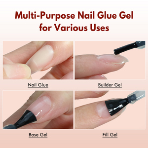 FZANEST Colle à ongles longue durée forte sans HEMA ni TPO, adhésif pour capsules Soft Gel X, 15ml, Gel UV de fixation, Logo personnalisé - Product Image 5