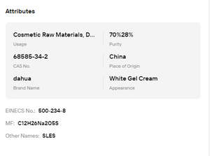 SLES 70% de Grado Detergente, Lauril Éter Sulfato de Sodio, Materia Prima para Productos Químicos de Uso Diario y Agente de Limpieza, Venta Caliente - Product Image 6
