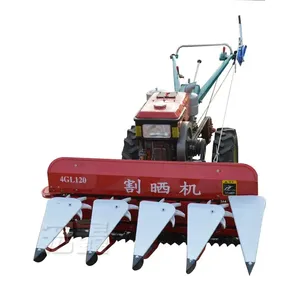 Ngô Reaper Máy tiller bộ phận Mini gạo trang trại đi bộ máy kéo gắn kết hợp gặt đập cho lúa mì và gạo