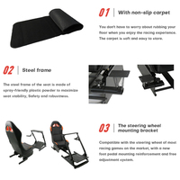 Vente chaude simulateur de course course dérive jeu siège volant support pour Logitech/Playstation/PC/Wii/Xbox