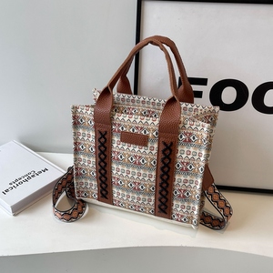 Tas tangan fashion baru 2024 tas Tote kanvas wanita dompet desain wanita untuk wanita - Product Image 3