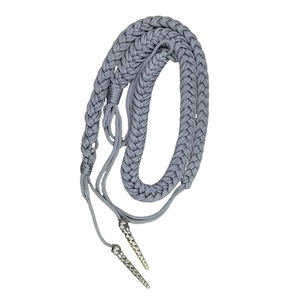 Factory Made High Quality Ceremonial 100% Polyester Double <b>Braided</b> Eco-Friendly Uniform Shoulder <b>Cord</b> - Product Image 6