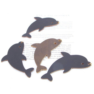 Genuine Leather Artistic <b>Bookmarks</b>, Creative <b>Bookmark</b> Gifts, DIY Dolphin Divider Labels, Advertising <b>Bookmarks</b> - Product Image 4