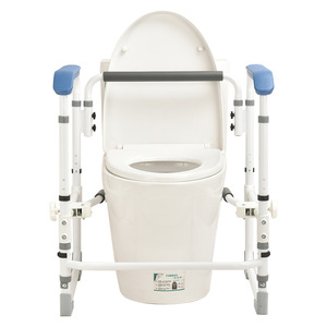 Barre d'appui pour toilettes pour personnes âgées, réglage de la hauteur à 3 vitesses, cadre de support antidérapant, équipement de fitness - Product Image 3