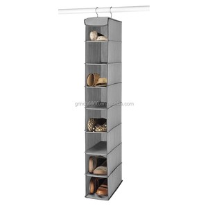 ODM Hanging Shoe <strong>Shelves</strong> 8 Section <strong>Grey</strong> Closet Organizer - Product Image 2