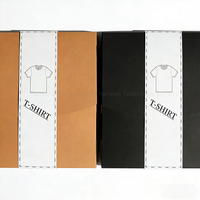 Boîte d'emballage pliable en papier kraft personnalisée avec votre logo, pour t-shirts, vêtements, cadeaux, boîte en papier pour sweats à capuche noirs