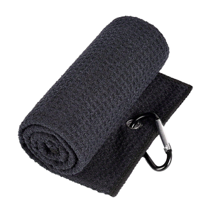 Serviettes de <span class=keywords><strong>golf</strong></span> en microfibre de haute qualité gaufré serviette personnalisée super absorbante à séchage rapide avec mousqueton imprimé techniques pour le sport - Product Image 5