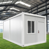Maison conteneur préfabriquée sur mesure en kit, bureau conteneur modulaire détachable de 20 pieds, dortoir conteneur portable