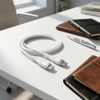 Câble mobile en silicone à noyau en cuivre pur UZS006, charge rapide, durable et flexible pour iPhone et Android