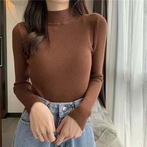 Autumn Winter Turtleneck Pullovers Sweaters Primer Shirt Long Sleeve Short Korean Slim-fit <b>Tight</b> Sweater J0121 - Product Image 1