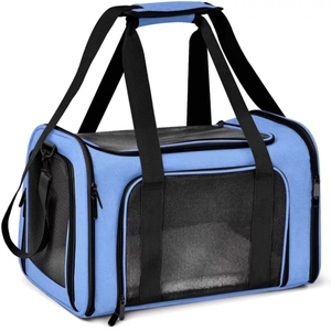 Sac de transport pliable pour animaux de compagnie, approuvé par les compagnies aériennes pour les petits chiens et <span class=keywords><strong>chats</strong></span>, imperméable (convient aux sorties et aux voyages <span class=keywords><strong>en</strong></span> <span class=keywords><strong>voiture</strong></span>) - Product Image 4