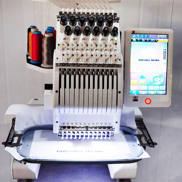 BITOP Single Head 200x300mm Automatic Embroidery Machine