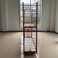 Chariot de serre robuste à quatre roues pour plantes et fleurs, idéal pour l'agriculture, la culture de champignons, portable, OEM