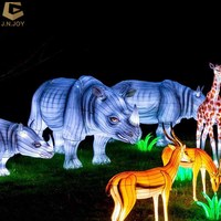 SGL07 Festival-Kulturlaterne aus Seide, Chinesische Zigong-Laterne, Maßgefertigt, CE-Zertifiziert, Tier-Themen-Motiv, Festivalbeleuchtung