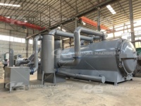Machine à fabriquer du charbon de bois en acier inoxydable à haute teneur en carbone, haute efficacité, faible consommation d'énergie, carbonisateur horizontal sans fumée