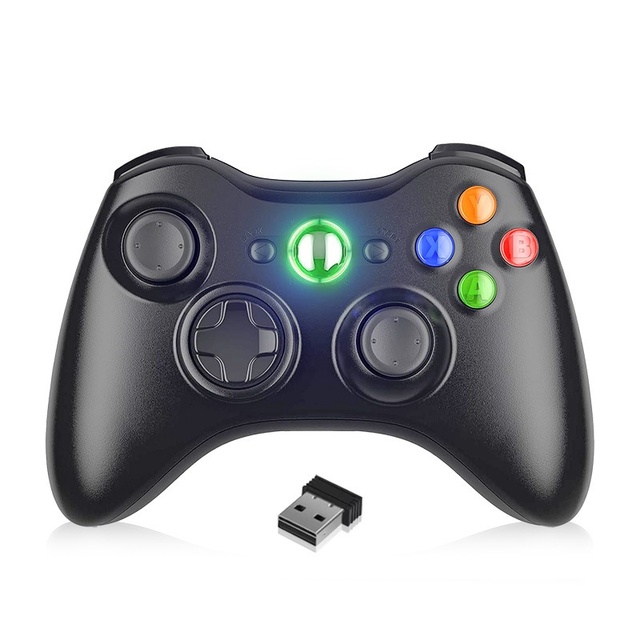 2.4G Wireless Game Controller Vibration Gamepad for PC Xbox 360 Steam Action RPG Games USB Receiver