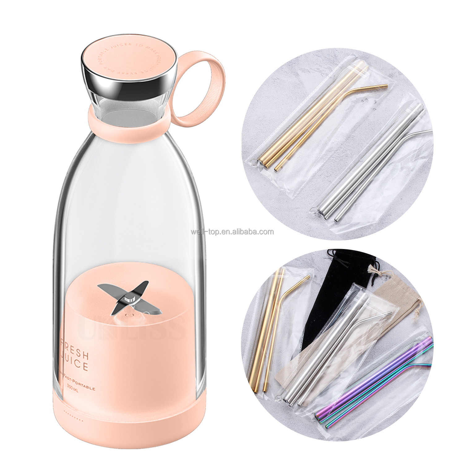 Лидер продаж 2022, персональная мини-соковыжималка с Usb, портативная соковыжималка, блендер для путешествий, бутылки для воды