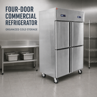 Table de travail réfrigérée commerciale 1500 mm 1800 mm 220 V, réfrigérateur sous comptoir pour restaurant, hôtel, traiteur, cuisine