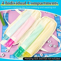 Sac de plage ZEKUN en coton et lin durable, grande capacité, sac fourre-tout en toile léger, style décontracté contemporain, modèle Mahjong pour l'été