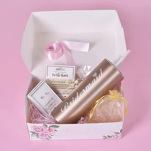 Phù Dâu Đề Nghị Hộp Quà Tặng 600Ml Skinny Thép Không Gỉ Chai Nước Cách Điện Phích Bình Tạo nên Gương Vớ Tuyệt Vời - Product Image 2