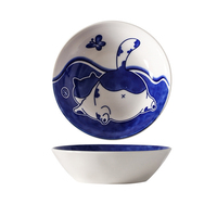 Assiette à collation en céramique motif chat, plat à condiments dessin animé, en porcelaine écologique pour cuisine ou fête, motif personnalisable