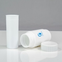 Bouteille ronde en HDPE de 100 ml en forme de roue pour compléments alimentaires, conteneur en plastique durable à large ouverture, fournisseur direct OEM