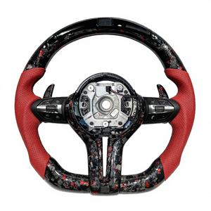 Volante de Fibra de Carbono Forjado Rojo Personalizado Directo de Fábrica para BMW E46 <span class=keywords><strong>F1</strong></span> F30 F50 F31 F35 E90 E92 E45 E87 F10 - Product Image 1