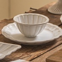 Nouvelle série Yunbei de la marque JADE, assiette à dîner en porcelaine moderne réutilisable et écologique, ensemble de bols multi-usages