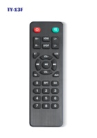 Télécommande universelle anti-choc à code fixe KEYUAN TY-29A avec piles AAA, 4 boutons, portée de 20 m, matériau ABS, infrarouge