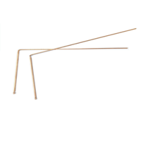 Baguettes de Sourcier en Cuivre Marque Leto, Très Vendues, Pointe Plate en Cuivre Pur à 99,9% - Baguettes de Divination Écologiques pour la Recherche d'Or, d'Eau ou de Fantômes