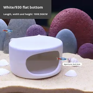 Decoración de Pecera con Forma de Casa de Champiñones de Cerámica, Escondite, Tanque de Cría para Peces, Paisaje, Nido para Camarones y Peces Pequeños - Product Image 6