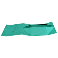 Boîte cadeau pliable rigide à paillettes scintillantes avec ruban de fermeture magnétique pour Extension de cheveux de luxe emballage de vêtements
