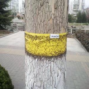 Rouleaux autocollants jaunes à colle anti-insectes 20cm x 100m, bandes de colle à double face avec films de décharge, 10 pièces - Product Image 5