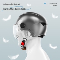 Nouveau casque demi-face Kaizehui entièrement en ABS, homologué DOT, visière auto-teintée, appui-tête réglable, boucle à dégagement rapide, pour hommes et femmes