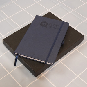 Carnet A5 rechargeable en cuir PU avec logo personnalisé en relief et pages intérieures remplaçables - Product Image 6