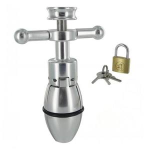 <span class=keywords><strong>Plug</strong></span> <span class=keywords><strong>Anal</strong></span> en acier inoxydable de haute qualité avec serrure ouvrable perles d'anus lourdes en expansion cul serrure godemichet <span class=keywords><strong>Anal</strong></span> extenseur en métal - Product Image 4