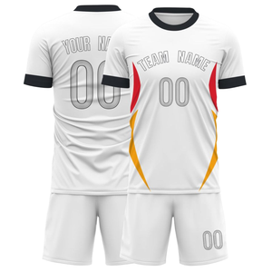 Maillots de football France personnalisés les plus vendus uniformes de football en tissu léger à coupe ajustée de nouveau design - Product Image 1
