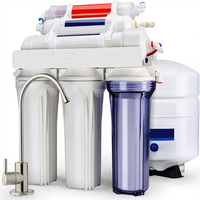 Prix d'usine, purificateur d'eau par osmose inverse 75G à 5 étages, pour utilisation domestique sous l'évier, hôtel, extérieur, réservoir de 3,2G