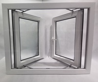Fenêtre en PVC de qualité supérieure fabriquée sur mesure avec quincaillerie, fenêtre à battants en plastique UPVC