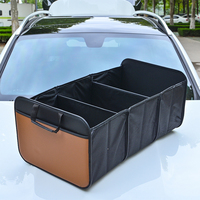 Boîte de rangement robuste pour coffre de voiture avec panneaux renforcés et classification multi-compartiments pour l'organisation intérieure du véhicule