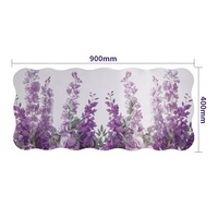Tapis de souris gaming personnalisé violet Van Gogh, motif floral post-impressionniste, transfert thermique, en caoutchouc, 900x400mm, durable, en stock