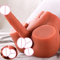 Dildo Masturbador Anal Estimulador de Pene Juguete Sexual Torso Realista con Trasero para Hombre Gay Masturbación Femenina Adulto
