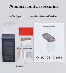 Luces Solares LED para Cercas 3000/6000K Blanco Cálido, Lámpara de Pared para Jardín Interior, Cuerpo de Aluminio, Montaje Superficial, Garantía de 2 Años, CRI 90 Ra90 - Product Image 4