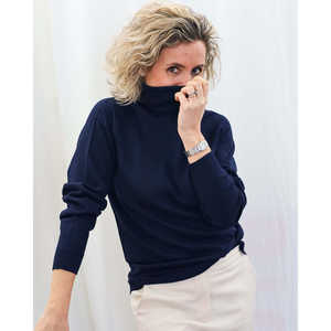 Women's <b>Turtleneck</b> Sweater Gauge 12 Elegant Comfortable Style for <b>Men</b> - Product Image 4